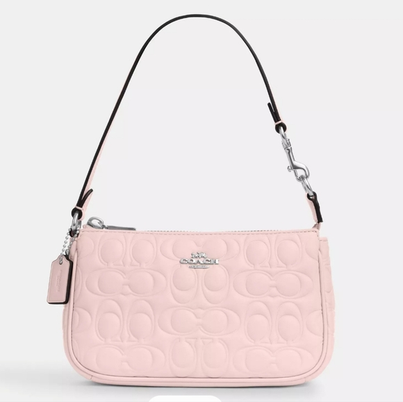 New! Nolita 19 in Signature Leather Silver/Blush (Minibag 😍) 7.5x4.5x2" - Picture 2 of 5